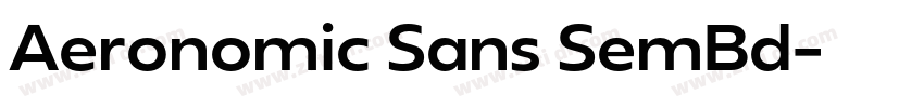 Aeronomic Sans SemBd字体转换 Aeronomic Sans SemBd字体转换